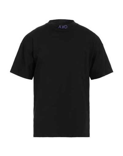 Shop Alessandro Dell'acqua Man T-shirt Black Size Xxl Cotton