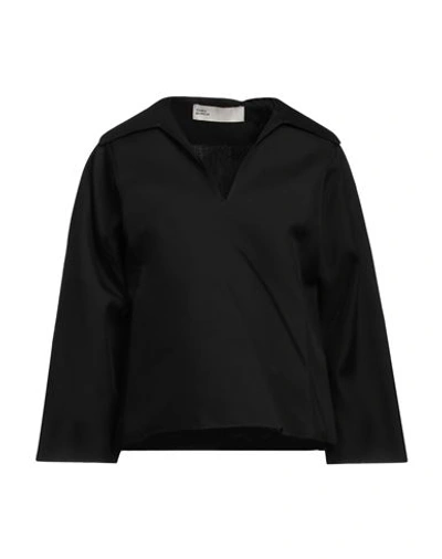Shop Tory Burch Woman Top Black Size 6 Cotton, Silk
