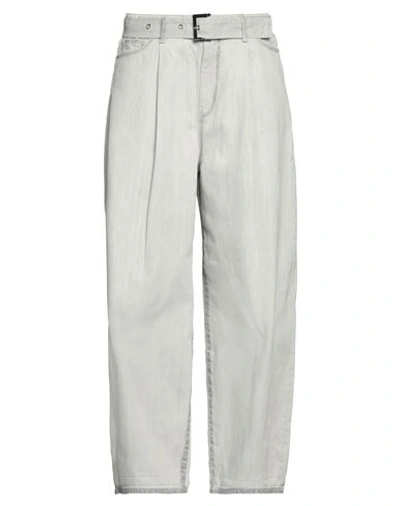 Shop Armani Exchange Woman Jeans Grey Size 28 Cotton