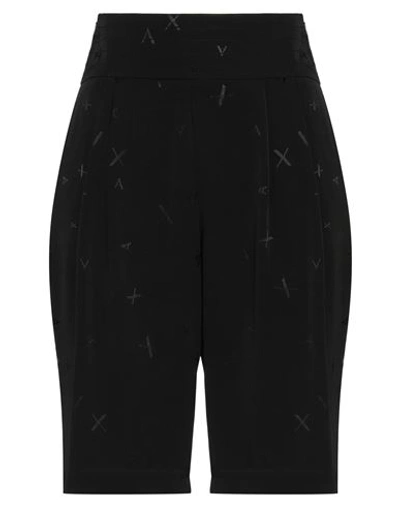 Armani Exchange Woman Shorts & Bermuda Shorts Black Size 2 Viscose In Black