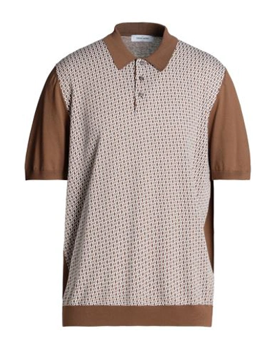 Shop Gran Sasso Man Sweater Brown Size 46 Cotton