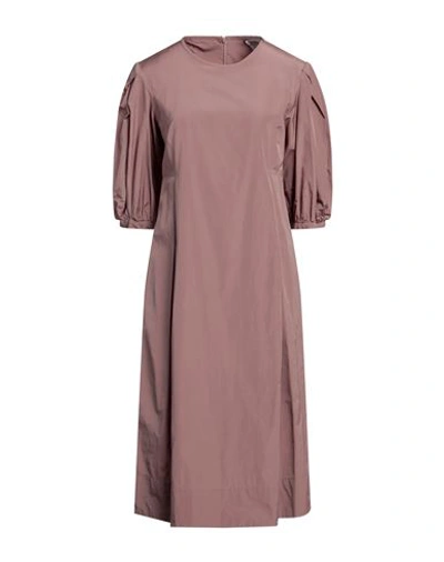 Shop 's Max Mara Woman Midi Dress Pastel Pink Size 8 Polyester, Cotton