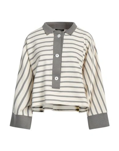 Shop Aragona Woman Sweatshirt Dove Grey Size 8 Cotton