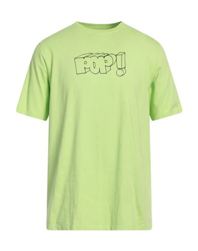Shop Pop Trading Company Pop Trading Company Man T-shirt Light Green Size M Cotton