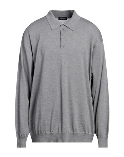Shop Drumohr Man Sweater Grey Size 38 Merino Wool