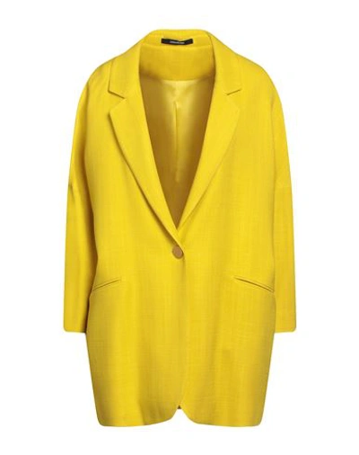 Shop Tagliatore 02-05 Woman Blazer Yellow Size 10 Viscose, Polyamide, Lyocell