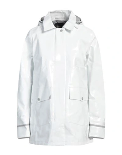 Shop Herno Woman Jacket White Size 6 Polyester, Polyurethane
