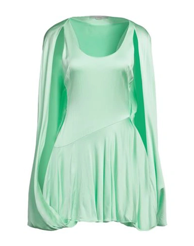 Shop Stella Mccartney Woman Mini Dress Light Green Size 6-8 Viscose, Elastane