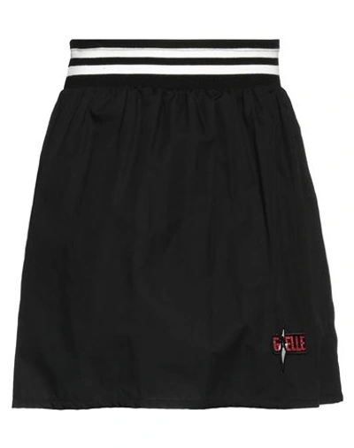 Shop Gaelle Paris Gaëlle Paris Woman Mini Skirt Black Size 6 Polyurethane, Viscose, Cotton