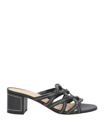Shop Baldinini Woman Sandals Black Size 8 Leather