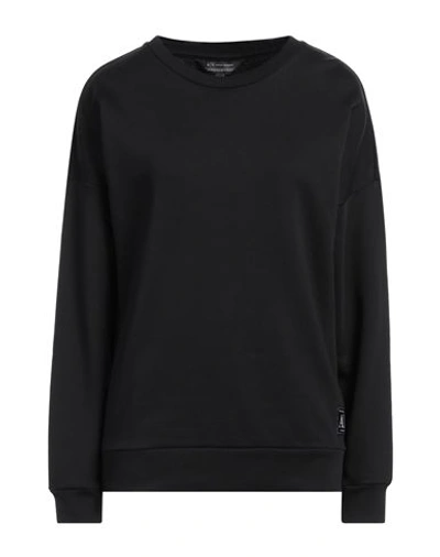 Shop Armani Exchange Woman Sweatshirt Black Size M Cotton