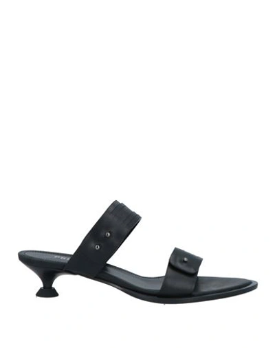 Shop Premiata Woman Sandals Black Size 8 Leather
