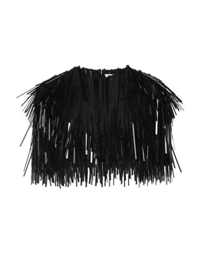 Sportmax Woman Top Black Size 4 Polyamide, Elastane In Black