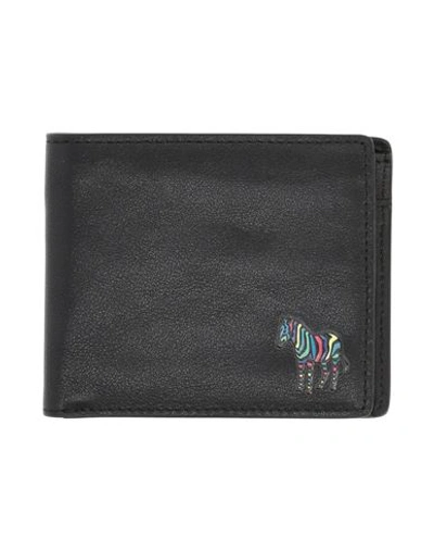 Shop Ps By Paul Smith Ps Paul Smith Man Wallet Black Size - Cow Leather