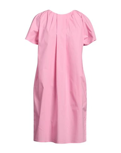 Shop Rose A Pois Rosé A Pois Woman Mini Dress Pink Size 8 Cotton