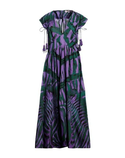 Shop Connor & Blake Woman Maxi Dress Purple Size M Cotton
