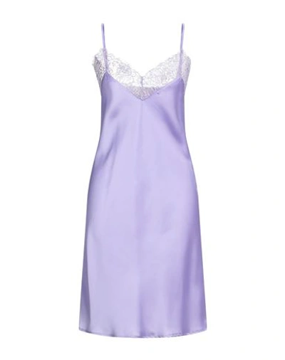 Shop Aniye N°2 Woman Mini Dress Lilac Size M Polyester, Elastane In Purple
