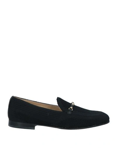Baldinini Woman Loafers Black Size 6.5 Textile Fibers In Black