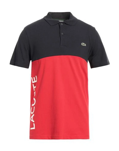 Shop Lacoste Man Polo Shirt Lead Size 4 Cotton, Elastane In Grey