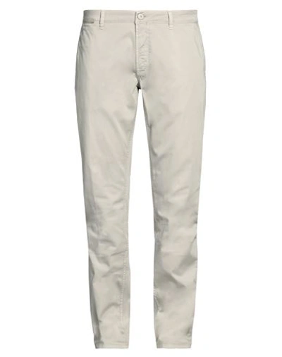 Shop Fradi Man Pants Light Grey Size 26 Cotton, Elastane