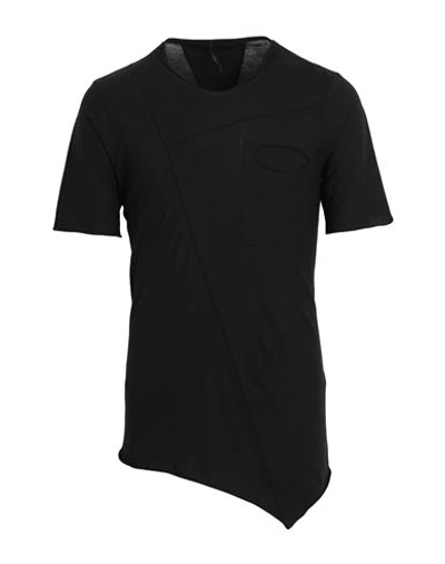Shop Masnada Man T-shirt Black Size 36 Cotton