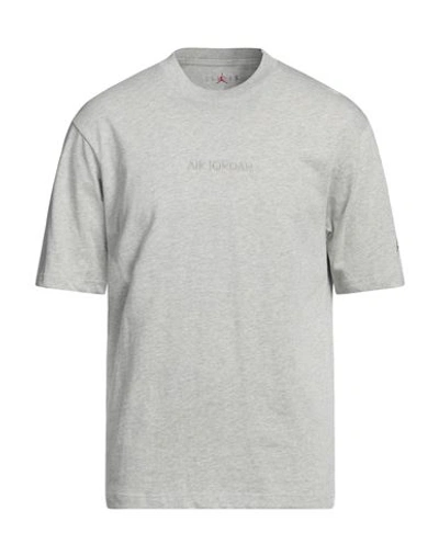 Shop Jordan Man T-shirt Light Grey Size S Cotton