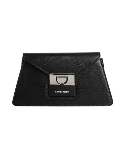 Shop Trussardi Woman Handbag Black Size - Polyester, Polyurethane Resin