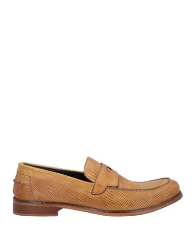 Shop Jp/david Man Loafers Tan Size 7 Leather In Brown