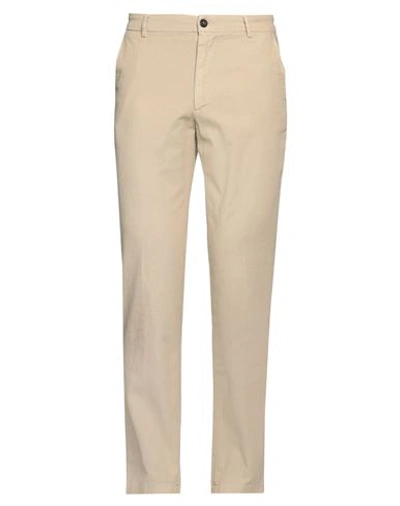 Shop Trussardi Man Pants Beige Size 44 Cotton, Elastane