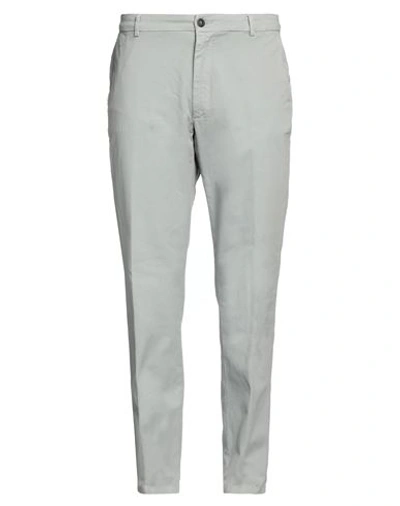 Shop Trussardi Man Pants Light Grey Size 40 Cotton, Elastane