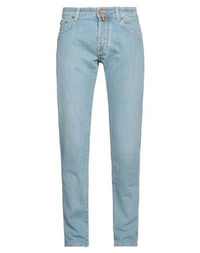 Shop Jacob Cohёn Man Jeans Blue Size 30 Cotton, Elastane, Polyester