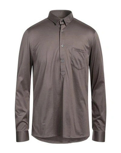 Shop Pal Zileri Man Shirt Dove Grey Size 17 ½ Cotton