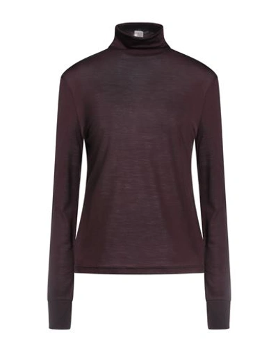 Shop Eleventy Woman T-shirt Burgundy Size M Elastane, Wool In Red