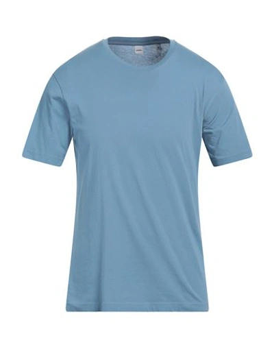 Shop Aspesi Man T-shirt Sky Blue Size Xl Cotton