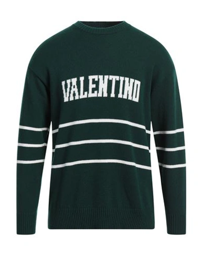 Shop Valentino Garavani Man Sweater Green Size L Virgin Wool