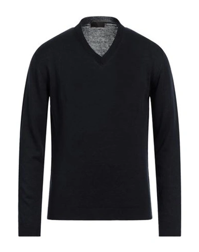 Shop Altea Man Sweater Midnight Blue Size L Linen, Cotton