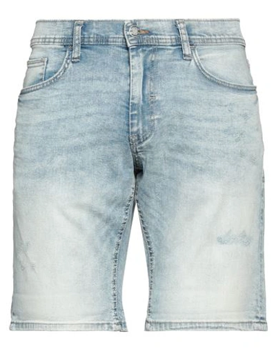 Shop Blend Man Denim Shorts Blue Size Xl Cotton, Elastane