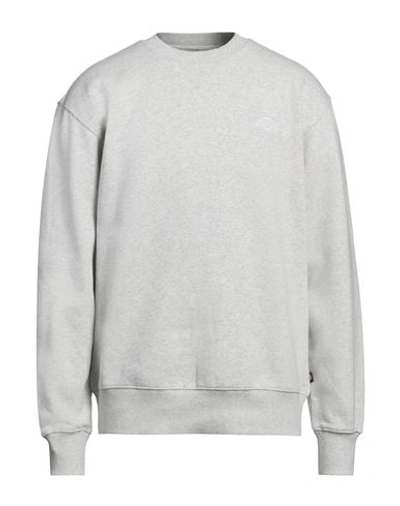 Shop Dickies Man Sweatshirt Grey Size Xl Cotton, Polyester, Elastane