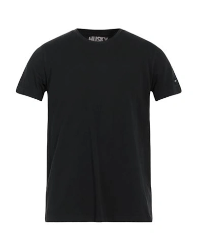 Shop Husky Man T-shirt Black Size 46 Cotton
