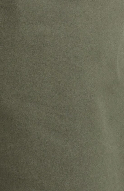 Caterpillar Belted Cotton Shorts In Green Bean