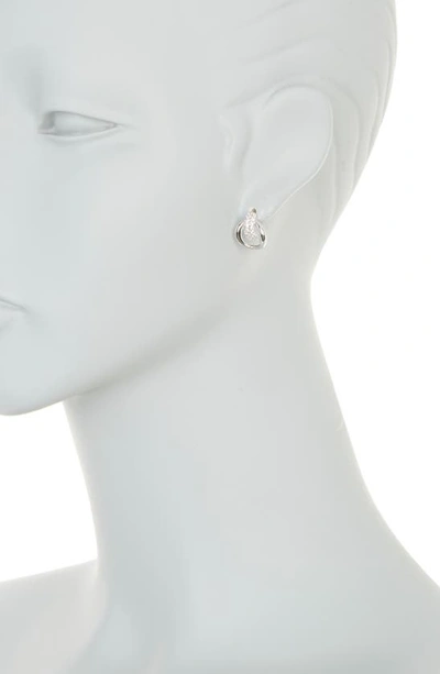Shop Nordstrom Pavé Cubic Zirconia Doorknocker Earrings In Clear- Silver