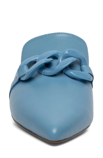 Shop Linea Paolo Adora Pointed Toe Mule In Cerulean Blue