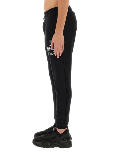 Shop Philipp Plein Jogging Pants With Logo In Black