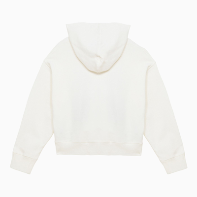 Shop Palm Angels White Cotton Sweatshirt With Print