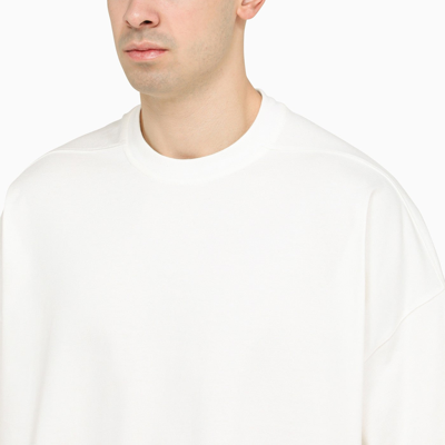 Shop Rick Owens Tommy T White Oversize T Shirt In Cotton
