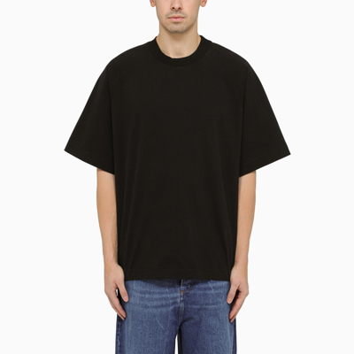 Shop Studio Nicholson Black Oversize Crewneck T Shirt