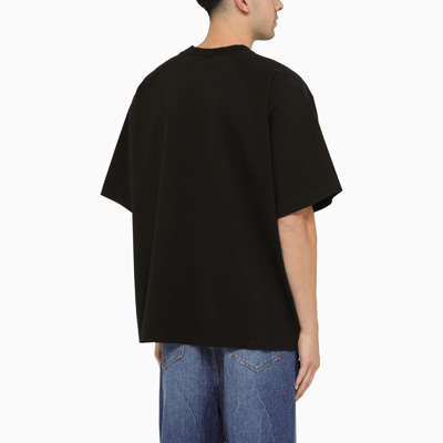 Shop Studio Nicholson Black Oversize Crewneck T Shirt