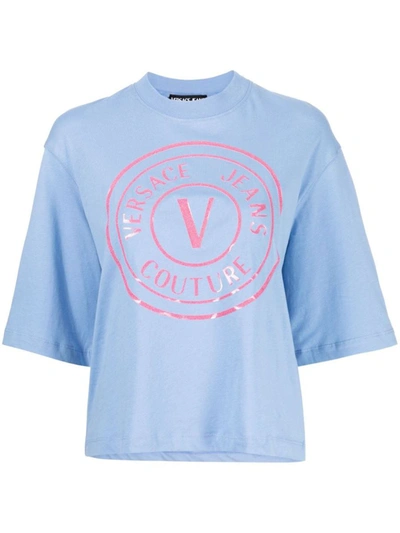 Shop Versace Jeans Couture T-shirts And Polos In Blue