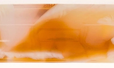 Shop Alexandre De Paris Marbled Barrette In Orange Mix