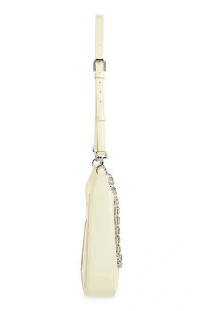 Shop Givenchy Small Cut Out Chain Strap Leather Shoulder Bag In Soft Yellow